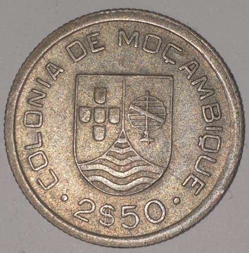 1935 - 2.5 ESCUDOS - MOZAMBIQUE - (Silver) KM#61